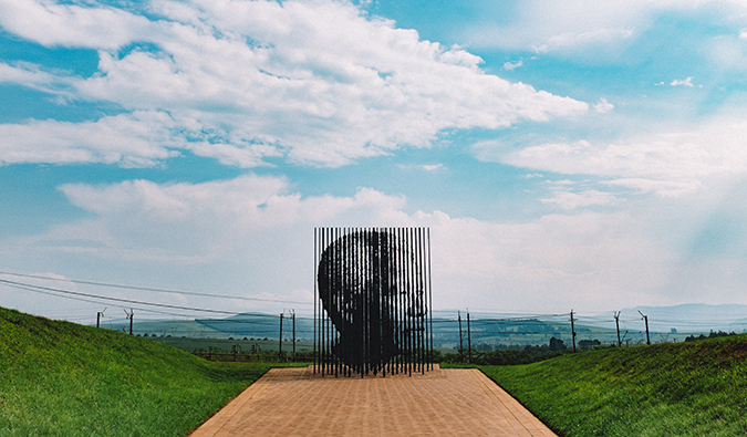 Nelson Mandela monument in South Africa