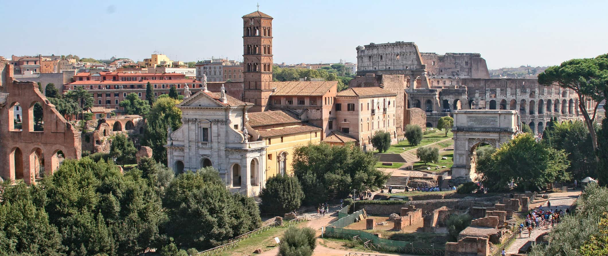 the ruins in Rome, Italy