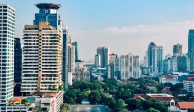 The skyline of Bangkok, Thailand